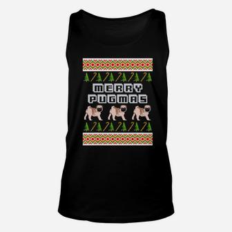 Pug Paws Dog Breed Animal Xmas Collection Unisex Tank Top - Monsterry AU