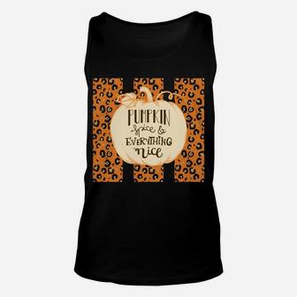 Pumpkin Spice & Everything Nice Graphic Sweatshirt Unisex Tank Top | Crazezy