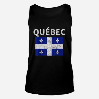 Québec Quebec Quebecois Flag Canada Vintage Retro Unisex Tank Top | Crazezy CA