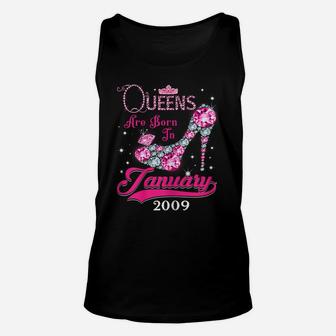 Queens 12Th Birthday Gift Queens Are Born In January 2009 Unisex Tank Top | Crazezy