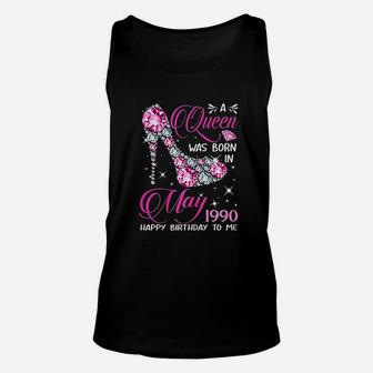 Queens Are Born In May 1990 Queens 31St Birthday Unisex Tank Top | Crazezy