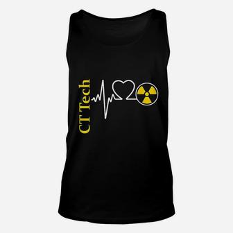 Radiology Ct Tech Nuclear Radiation Heartbeat Unisex Tank Top | Crazezy