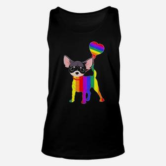 Rainbow Chihuahua Unicorn Pride Lgbt Gay Lesbian Unisex Tank Top - Monsterry DE