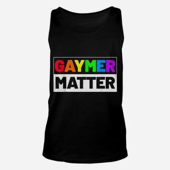 Rainbow Gaymer Matter Gaming Lgbt Gay Gamer Unisex Tank Top - Monsterry CA