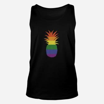 Rainbow Pride Pineapple Lgbt Shirt Lesbian Gay Bi Homosexual Shirt Unisex Tank Top - Monsterry