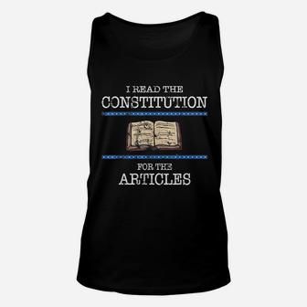 Read The Constitution Unisex Tank Top | Crazezy AU