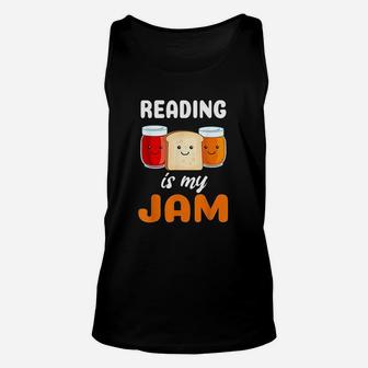 Reading Is My Jam Unisex Tank Top | Crazezy AU