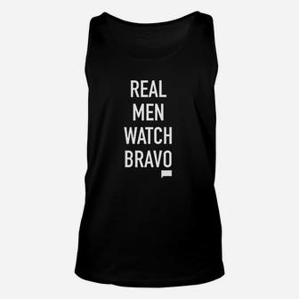 Real Men Watch Bravo Slim Fiit Unisex Tank Top | Crazezy