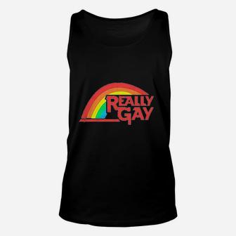 Really Gay Unisex Tank Top | Crazezy