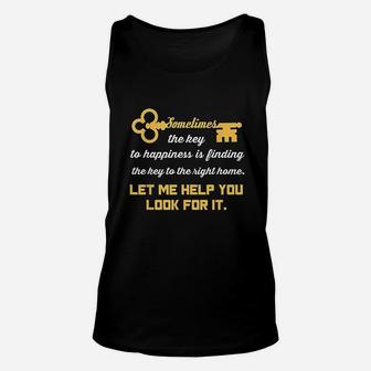 Realtor Funny Real Estate Property Agent House Seller Gift Unisex Tank Top | Crazezy AU