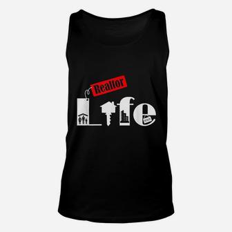 Realtor Life Gift Real Estate Agent Job Title Gifts Unisex Tank Top - Seseable