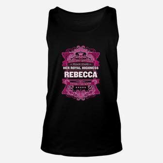 Rebecca First Name Unisex Tank Top | Crazezy UK