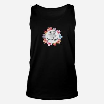 Reckless Love Of God Floral Reckless Love Christian Unisex Tank Top - Thegiftio UK