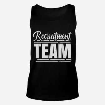 Recruitment Team Hr Recruiters Recruiter Headhunter Unisex Tank Top | Crazezy DE