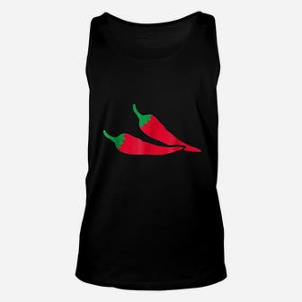 Red Chilies Unisex Tank Top | Crazezy