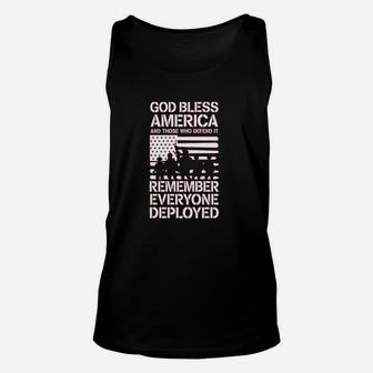 Red Friday Military Remember Everyone Deployed Support Our Troops Unisex Tank Top | Crazezy CA