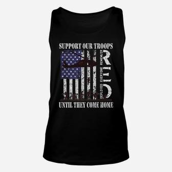 Red Friday Military Remember Everyone Deployed Us Flag Army Unisex Tank Top | Crazezy
