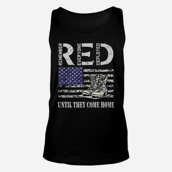Red Friday Military Until They Come Home My Soldier Us Flag Unisex Tank Top | Crazezy