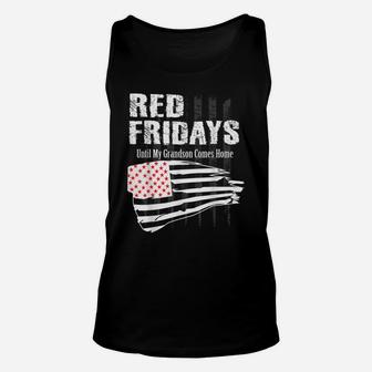 Red Friday Remember Grandson And Everyone Deployed T-Shirt Unisex Tank Top | Crazezy