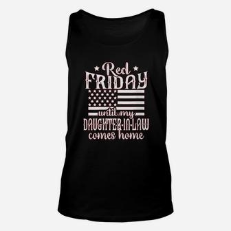 Red Friday Support Military Family Daughter In Law Unisex Tank Top | Crazezy UK