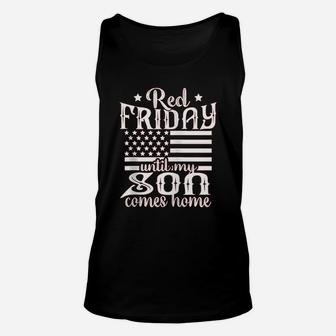 Red Friday Support Military Family Son Zip Unisex Tank Top | Crazezy AU