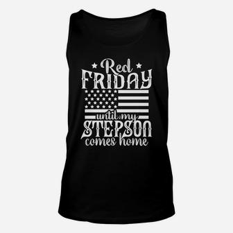 Red Friday Support Military Family Step Son Gift Unisex Tank Top | Crazezy