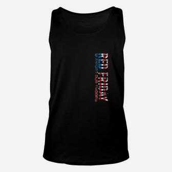 Red Friday Support Our Troops For Veterans Unisex Tank Top | Crazezy