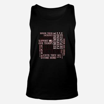 Red Friday Support Our Troops Unisex Tank Top | Crazezy AU