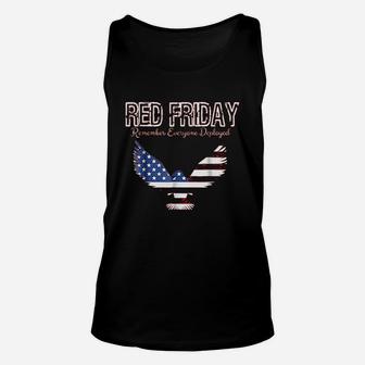 Red Support Our Troops Wear Red On Friday Unisex Tank Top | Crazezy DE