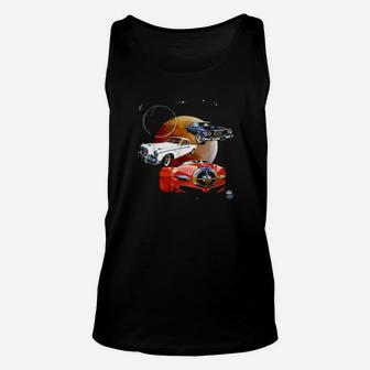 Red White Cool Trio Of Classic Studebakers Unisex Tank Top - Monsterry AU