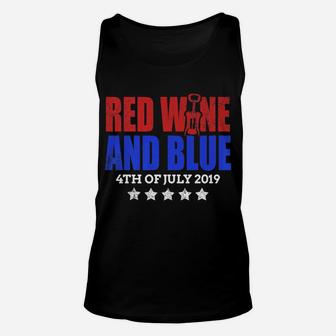Red Wine And Blue Wine Opener Unisex Tank Top - Thegiftio UK