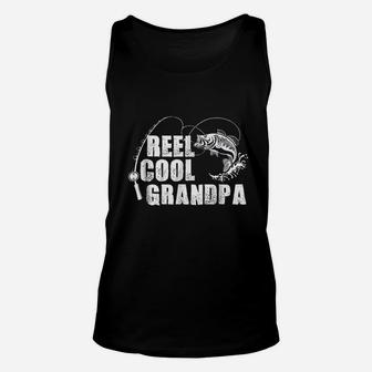 Reel Cool Grandpa Fishing Gift For Dad Or Grandpa Unisex Tank Top | Crazezy CA