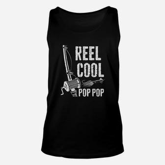 Reel Cool Pop Pop Fishing Fathers Day Gift Unisex Tank Top | Crazezy