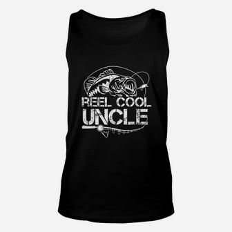 Reel Cool Uncle Fishing Daddy Fathers Day Dad Gifts For Men Unisex Tank Top | Crazezy UK