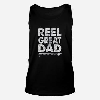 Reel Great Dad Funny Fathers Day Fishing Unisex Tank Top | Crazezy AU