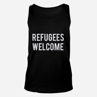 Refugees Welcome Unisex Tank Top | Crazezy UK