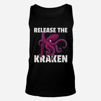 Release The Kraken Squid Lover Unisex Tank Top | Crazezy DE