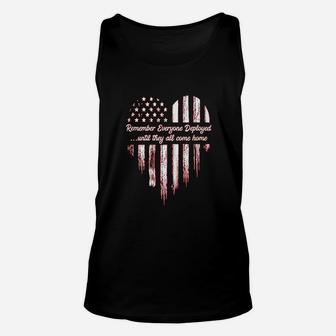 Remember Everyone Deployed Red Friday Unisex Tank Top | Crazezy DE