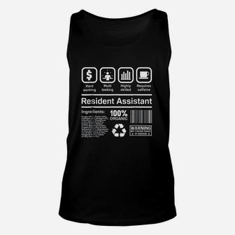 Resident Assistant Gifts Funny Unisex Tank Top | Crazezy
