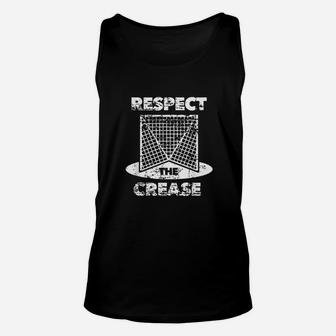 Respect The Crease Lacrosse Unisex Tank Top | Crazezy DE