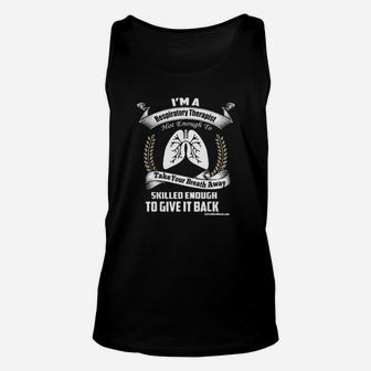 Respiratory Therapist Hot Enough To Take Your Breath Away Unisex Tank Top - Monsterry CA