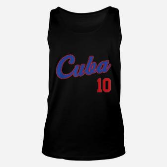 Retro Cuba Baseball 10 Unisex Tank Top | Crazezy