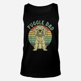 Retro Dog Lover Puggle Dad Pet Animal Dog Owner Cute Puggle Unisex Tank Top | Crazezy UK