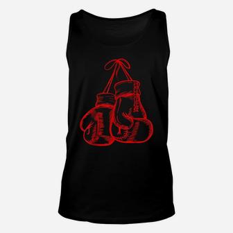 Retro Love Red Boxing Gloves Gifts Boxer Gift Unisex Tank Top | Crazezy AU