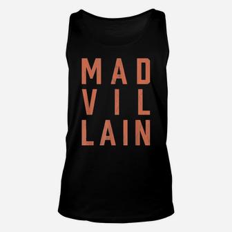 Retro Mad Villain Vintage Distressed Stacked Unisex Tank Top - Monsterry AU