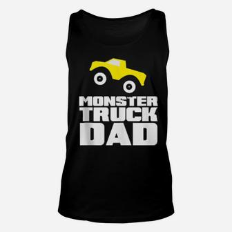 Retro Monster Truck Dad Family Matching Racing Party Unisex Tank Top - Monsterry