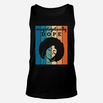 Retro Pride Afro African American Words Christmas Bday Gift Unisex Tank Top | Crazezy UK