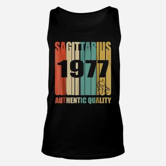Retro Sagittarius 1977 Vintage 41St Birthday Shirt Unisex Tank Top | Crazezy