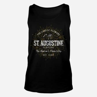 Retro Style Vintage St Augustine Unisex Tank Top | Crazezy