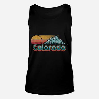 Retro Throwback Colorado Hoodie - Vintage Rocky Mountains Unisex Tank Top | Crazezy